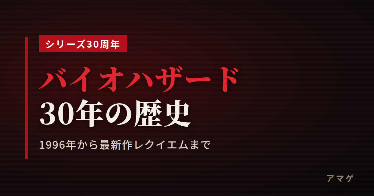 バイオハザード 30年の歴史